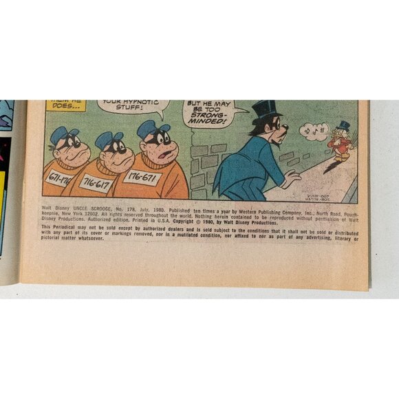 Walt Disney Uncle Scrooge #178 The Hypno Plot Whitman Comic Book 1979 - Picture 9 of 13